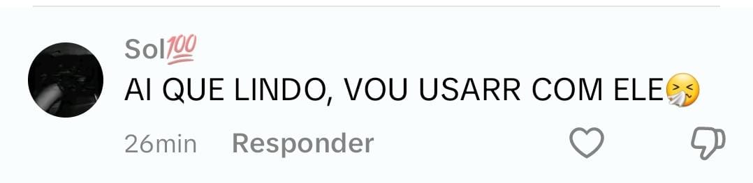 Comentário TikTok